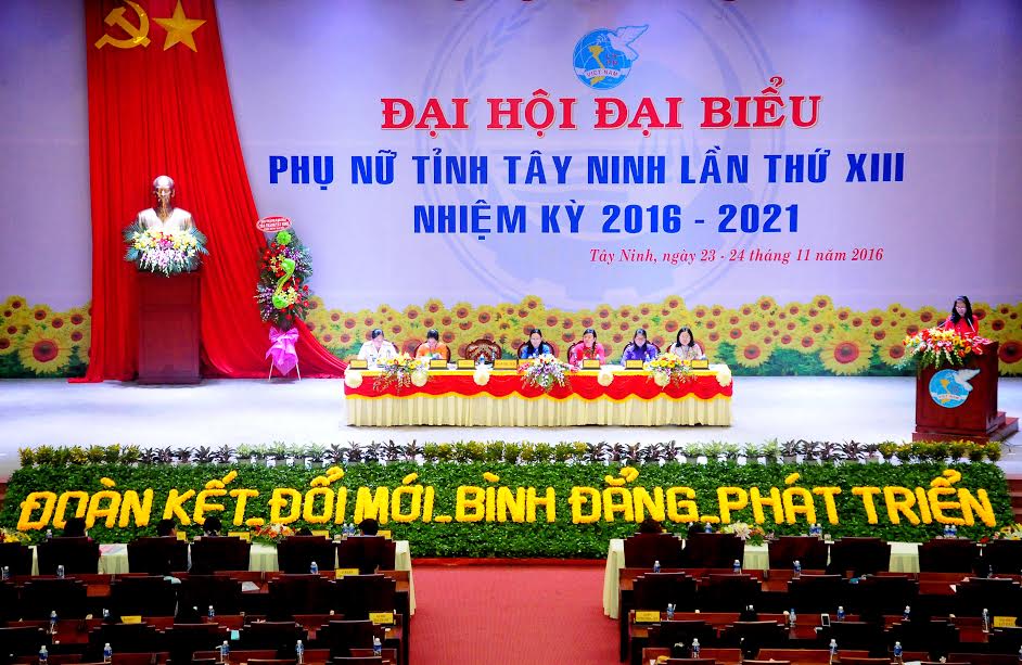 Đại hội Đại biểu Phụ nữ tỉnh Tây Ninh lần thứ XIII, nhiệm kỳ 2016- 2021