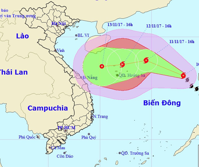 TIN BÃO TRÊN BIỂN ĐÔNG (Cơn bão số 13)