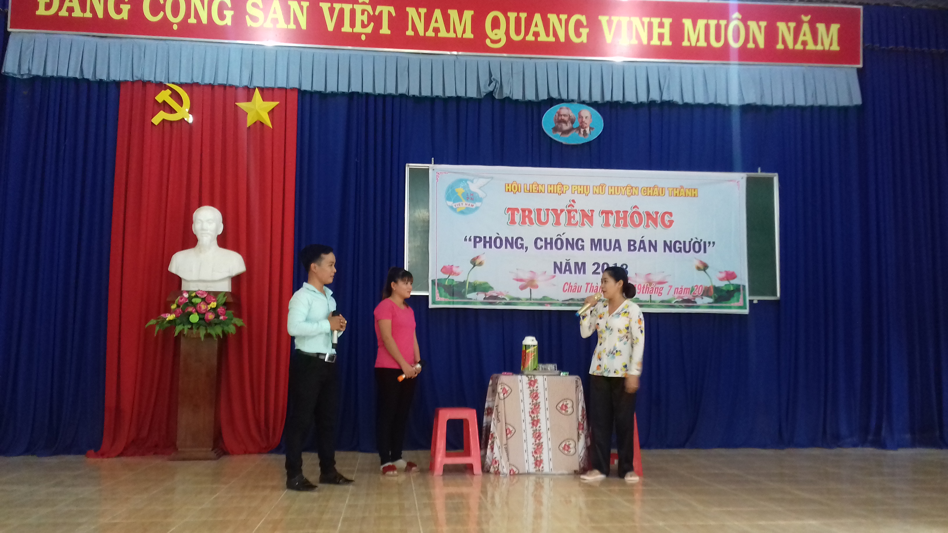 CHÂU THÀNH: Tổ chức truyền thông “Phòng, chống mua bán người” và tuyên truyền mất cân bằng giới tính khi sinh năm 2018