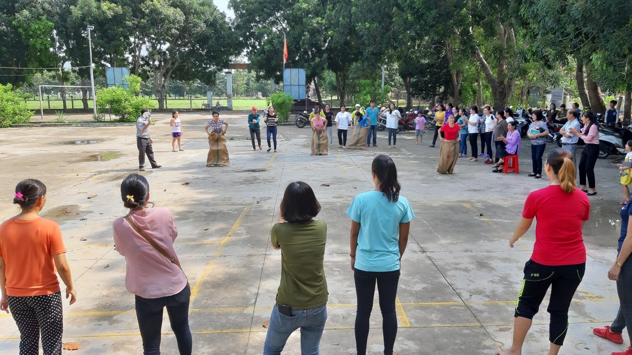 Bến Củi: Hội thao Phụ nữ Bến Củi rèn luyện thể thao theo gương Bác Hồ vĩ đại