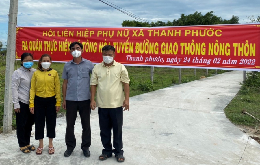 Hội LHPN xã Thanh Phước tham gia xây dựng nông thôn mới năm 2022