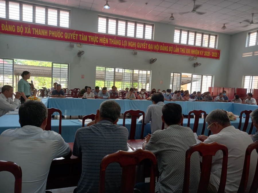 Hội LHPN xã Thanh Phước tổ chức Hội nghị tiếp xúc, đối thoại giữa người đứng đầu cấp ủy Đảng, Chính quyền với hội viên, phụ nữ