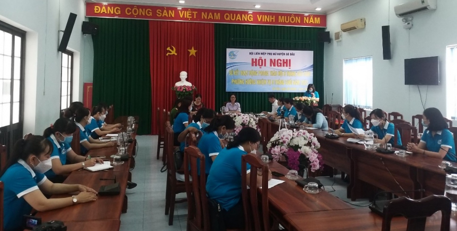 Hội LHPN huyện Gò Dầu tổ chức Hội nghị sơ kết hoạt động phong trào phụ nữ 6 tháng đầu năm, triển khai phương hướng, nhiệm vụ 6 tháng cuối năm 2022