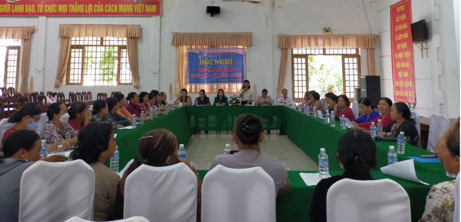 Hội LHPN thị xã Trảng Bàng tổ chức Hội nghị giao ban cụm I (Phước Chỉ - Phước Bình - An Hòa)