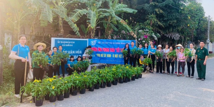 Dương Minh Châu: hưởng ứng phong trào  “Tết trồng cây” với chủ đề “Phụ nữ Tây Ninh – Vì một Việt Nam xanh”