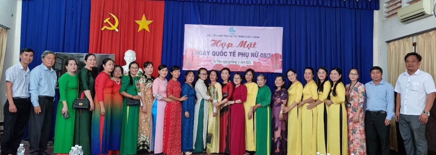 Hội LHPN Thị trấn Châu Thành tổ chức các hoạt động kỷ niệm 1983 năm khởi nghĩa Hai Bà Trưng 113 năm ngày quốc tế phụ nữ 8/3