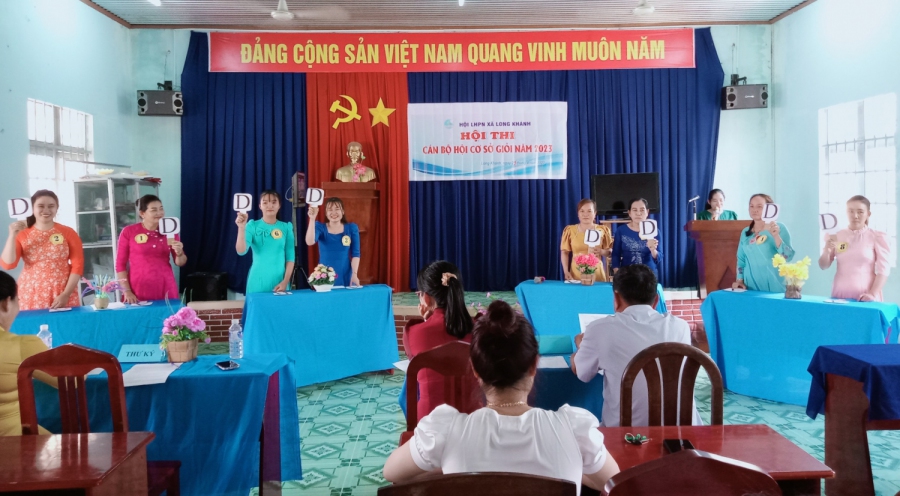 Hội Liên hiệp Phụ nữ xã Long Khánh tổ chức Hội Thi  “ Cán bộ Hội cơ sở giỏi” năm 2023