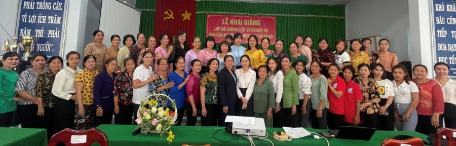 Tân Biên: mở lớp bồi dưỡng LLCT và nghiệp vụ cho cán bộ Hội