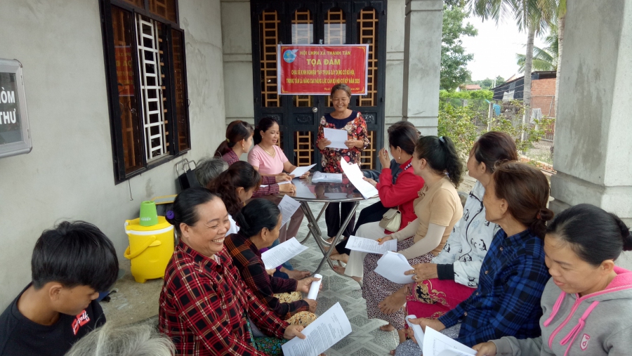 Thạnh Tân, TP. Tây Ninh: toạ đàm chia sẻ kinh nghiệm “Tập trung xây dựng cơ sở hội, trọng tâm là nâng cao năng lực cán bộ hội cơ sở”