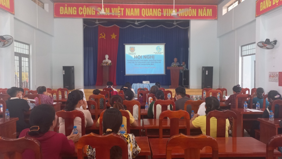 Hội LHPN xã Lợi Thuận - điểm sáng trong công tác tuyên truyền, phổ biến giáo dục pháp luật