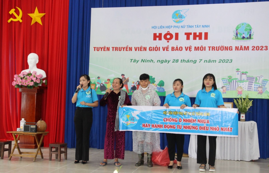 Hội LHPN Tây Ninh: Tổ chức hội thi tuyên truyền viên giỏi về bảo vệ môi trường