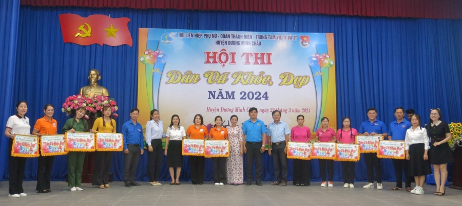 Hội LHPN huyện Dương Minh Châu tổ chức phối hợp Hội thi “Dân vũ khỏe, đẹp” năm 2024