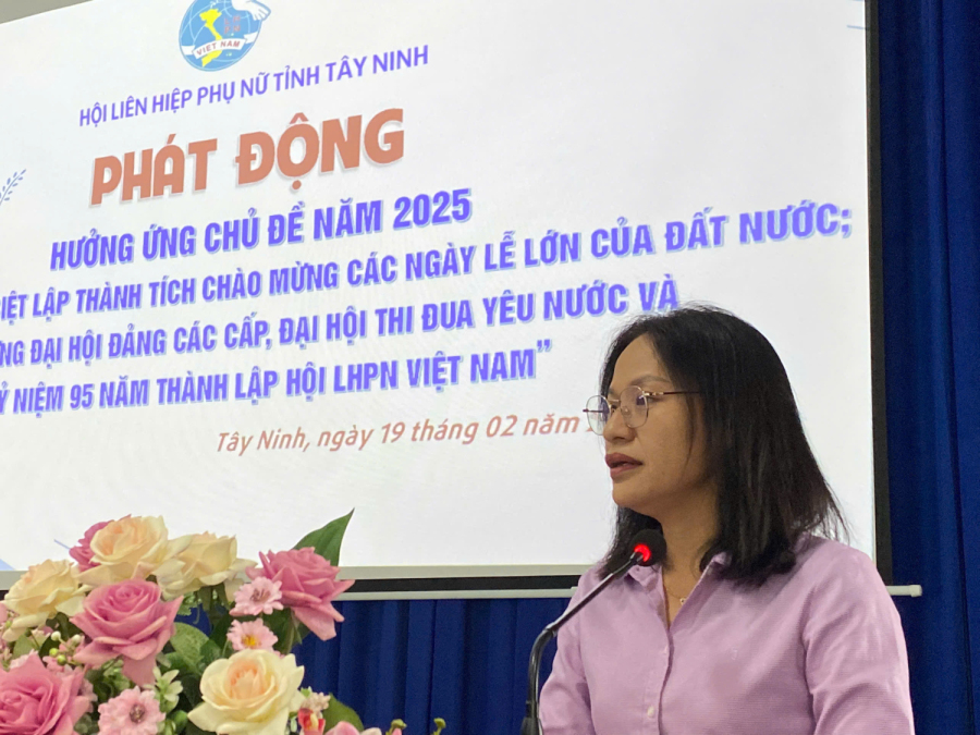 Hội Liên hiệp Phụ nữ tỉnh phát động chủ đề năm 2025 và đợt thi đua đặc biệt