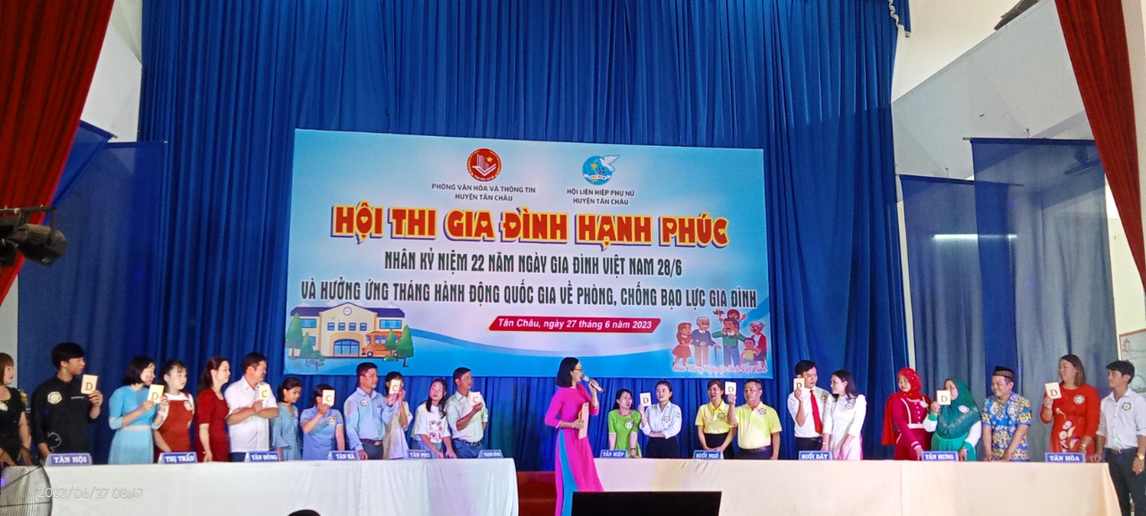 Tân Châu: Phối hợp tổ chức Hội thi Gia đình hạnh phúc năm 2023